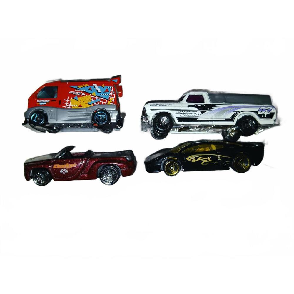 Hot wheels bundle of 4 cars.good used condition